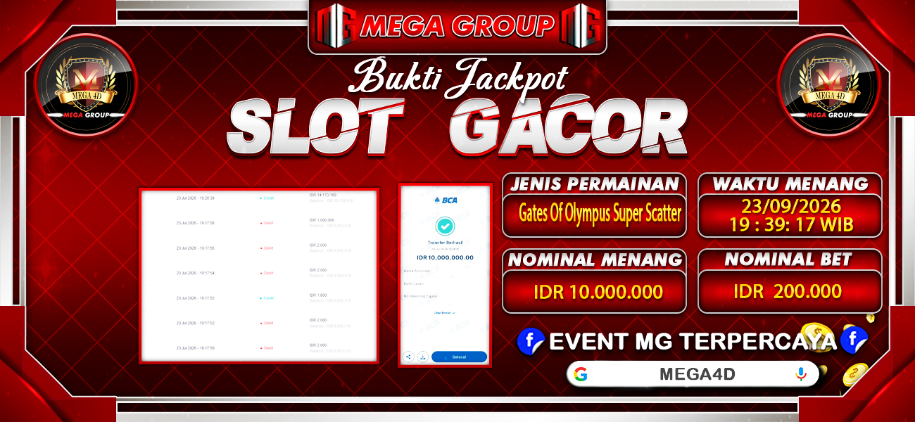 Bukti JP situs Rokokbet hari Kamis, 23 Juli 2026